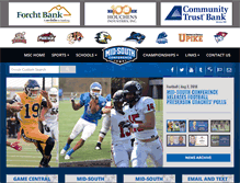 Tablet Screenshot of mid-southconference.org